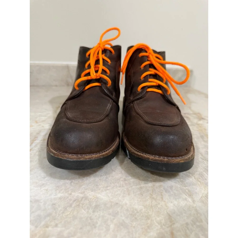 Vintage H.S. Trask Bison Leather Gore-Tex Moc Toe Chukka Boots USA Men's 8.5/9